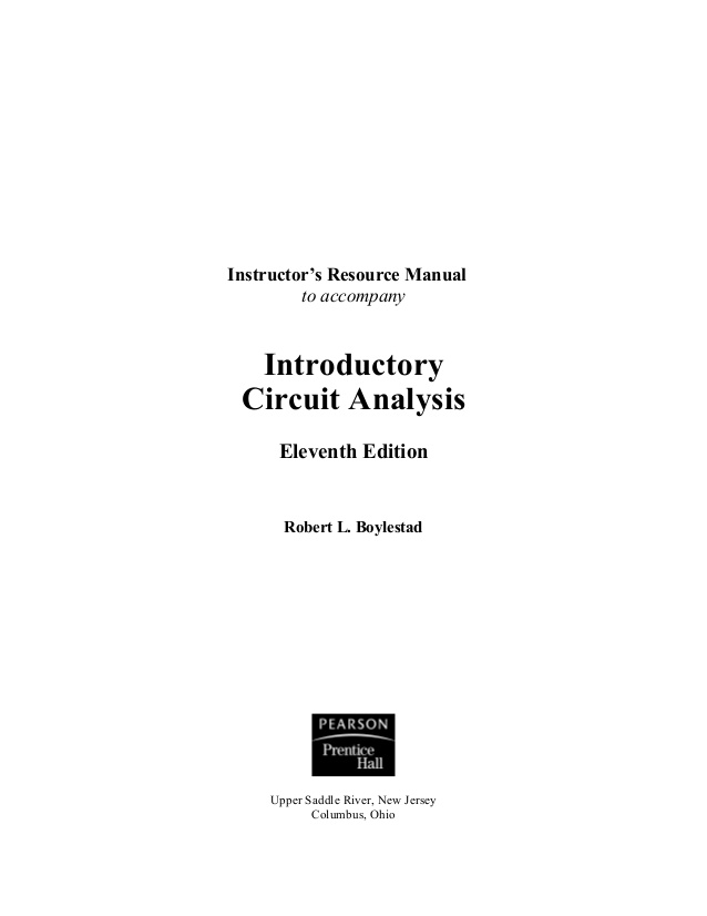 Introductory circuit analysis 13e pdf